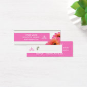 Hot Pink Flowers - Merchandise Prijs Label Mini Visitekaartjes (Bureau)