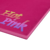 Hot Pink fuchsia glas snijplank (Hoek)