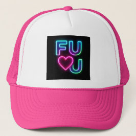 Hot Pink FULU Trucker Hat Pet