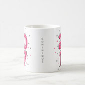 Hot Pink Geometric Pattern Custom Class of 2017 Koffiemok (Center)