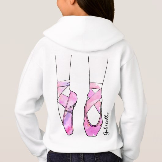 Hot Pink gepersonaliseerd ballet (Achterkant)