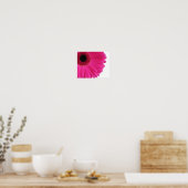 Hot Pink Gerbera Daisy Close-up Poster (Keuken)