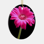 Hot Pink Gerbera Daisy Keramisch Ornament (Rechts)