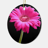 Hot Pink Gerbera Daisy Keramisch Ornament (Links)