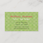 Hot Pink Gerbera Daisy Modern Floral Stijlvol Visitekaartje (Achterkant)