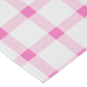 Hot Pink Gingham Check Pset Medium Tafelkleed (Gekanteld)