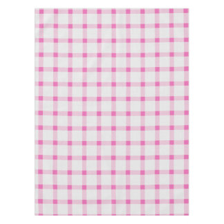 Hot Pink Gingham Check Pset Medium Tafelkleed