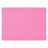 Hot Pink Gingham Cotton Tablecloth Tafelkleed (Voorkant (Horizontaal))