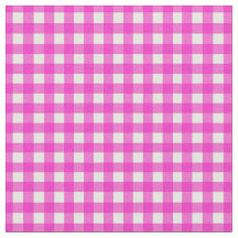 Hot Pink Gingham gecontroleerd voor thuisblikjes