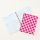 Hot Pink Gingham Notitieboek (Binnen)