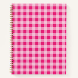 Hot Pink Gingham Notitieboek