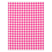 Hot Pink Gingham Patroon Tablecloth controleren Tafelkleed (Voorkant)