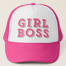 Hot Pink Girl Boss Quote Retro Marquee