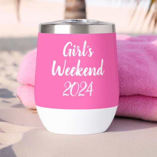 Hot Pink Girl's Weekend Script gepersonaliseerd