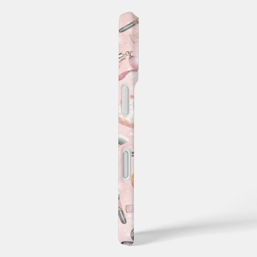 Hot Pink Glam Makeup Phone Case (Achterkant / Rechts)