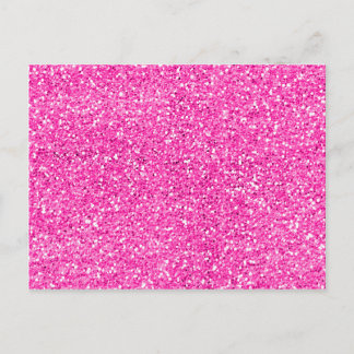 Hot Pink Glitter Briefkaart
