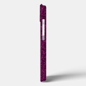 Hot Pink Glitter-effect Case-Mate iPhone Case (Achterkant / Links)