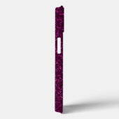 Hot Pink Glitter-effect Case-Mate iPhone Case (Achterkant / Rechts)