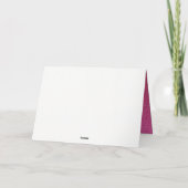 Hot Pink Glitter Fux Ombre Sweet 16 Hartelijk dank Bedankkaart (Achterkant)