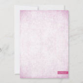 Hot Pink Glitter Kijk Bachelorette Party Kaart (Achterkant)