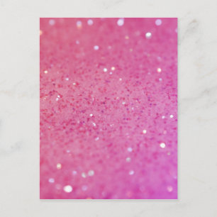 Hot Pink Glitter - Klein, spaarpjes Briefkaart