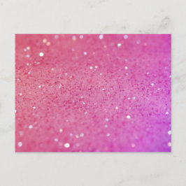 Hot Pink Glitter - Klein, spaarpjes Briefkaart