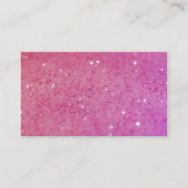 Hot Pink Glitter - Klein, spaarpjes Visitekaartje (Voorkant)