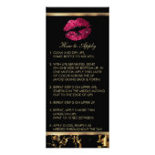 Hot Pink Glitter Lip Instructies Reclamekaart (Voorkant)