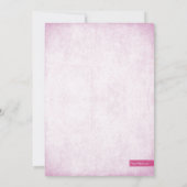 Hot Pink Glitter-look Hens-party Kaart (Achterkant)