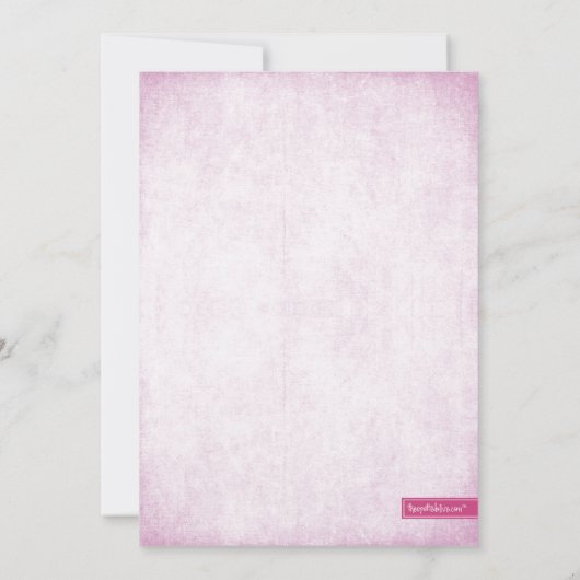 Hot Pink Glitter-look Hens-party Kaart (Achterkant)