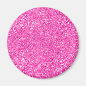 Hot Pink Glitter Magneet (Voorkant)