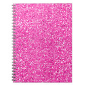 Hot Pink Glitter Notitieboek (Voorkant)