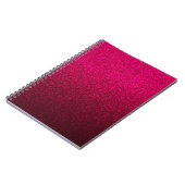 Hot Pink Glitter Notitieboek (Linkerzijde)
