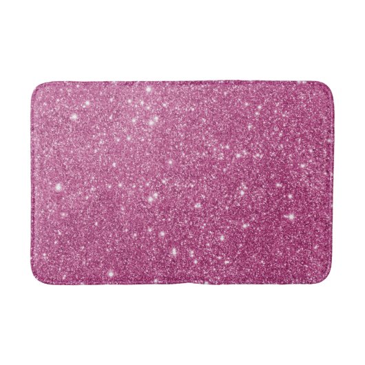 Hot Pink Glitter Sparkles Badmat (Voorkant)