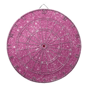Hot Pink Glitter Sparkles Dartbord