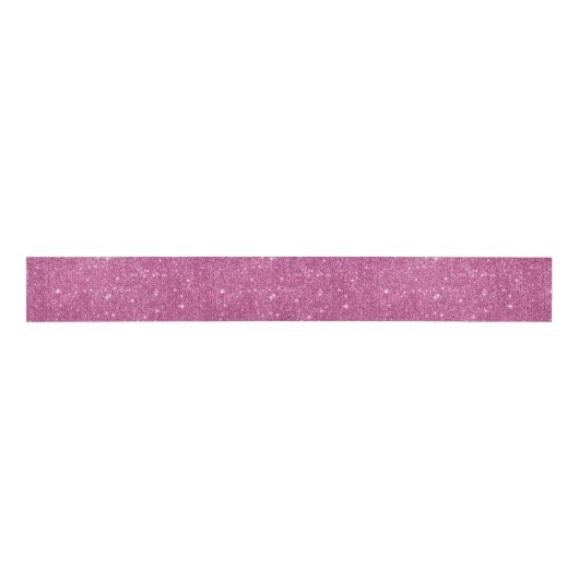 Hot Pink Glitter Sparkles Grosgrain Lint (Voorkant)