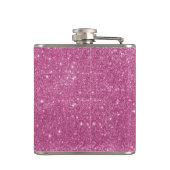 Hot Pink Glitter Sparkles Heupfles (Achterkant)
