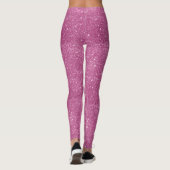 Hot Pink Glitter Sparkles Leggings (Achterkant)