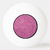 Hot Pink Glitter Sparkles Pingpongbal (Achterkant)
