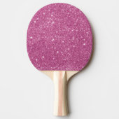 Hot Pink Glitter Sparkles Tafeltennisbatje (Voorkant)