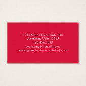 Hot Pink Gold Abstract Business Cards Visitekaartje (Achterkant)