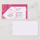 Hot Pink Gold Design Visitekaartje (Voorkant / Achterkant)