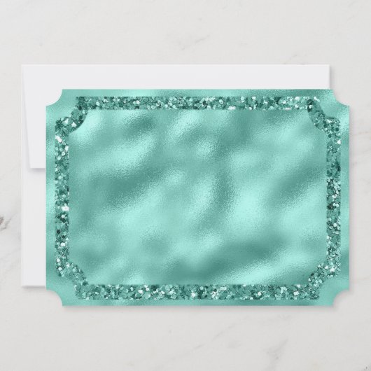 Hot Pink & Gold Diamonds en Glitter Ticket Kaart (Achterkant)