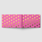 Hot Pink Goodbye Kisses Folie gastenboek (Volledig)