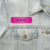 Hot Pink Gradient handgeschreven script Naamplaatje (In situ)