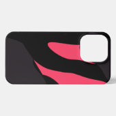 Hot pink, gray and black Camo abstract iPhone Hoesje (Achterkant horizontaal)