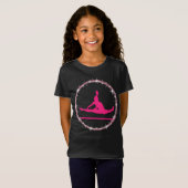 Hot Pink Gymnast Twinkle Gymnastiek T-shirt (Voorkant volledig)