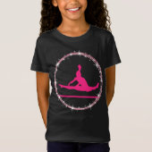 Hot Pink Gymnast Twinkle Gymnastiek T-shirt (Voorkant)