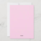 Hot Pink handgeschreven script kerstboom Feestdagenkaart (Achterkant)