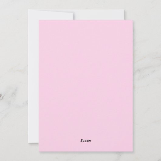 Hot Pink handgeschreven script kerstboom Feestdagenkaart (Achterkant)